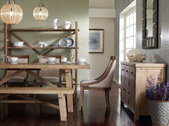 Toscana Large Bookshelf in Sundried Wheat detail view - Whats New Furniture Portland OR