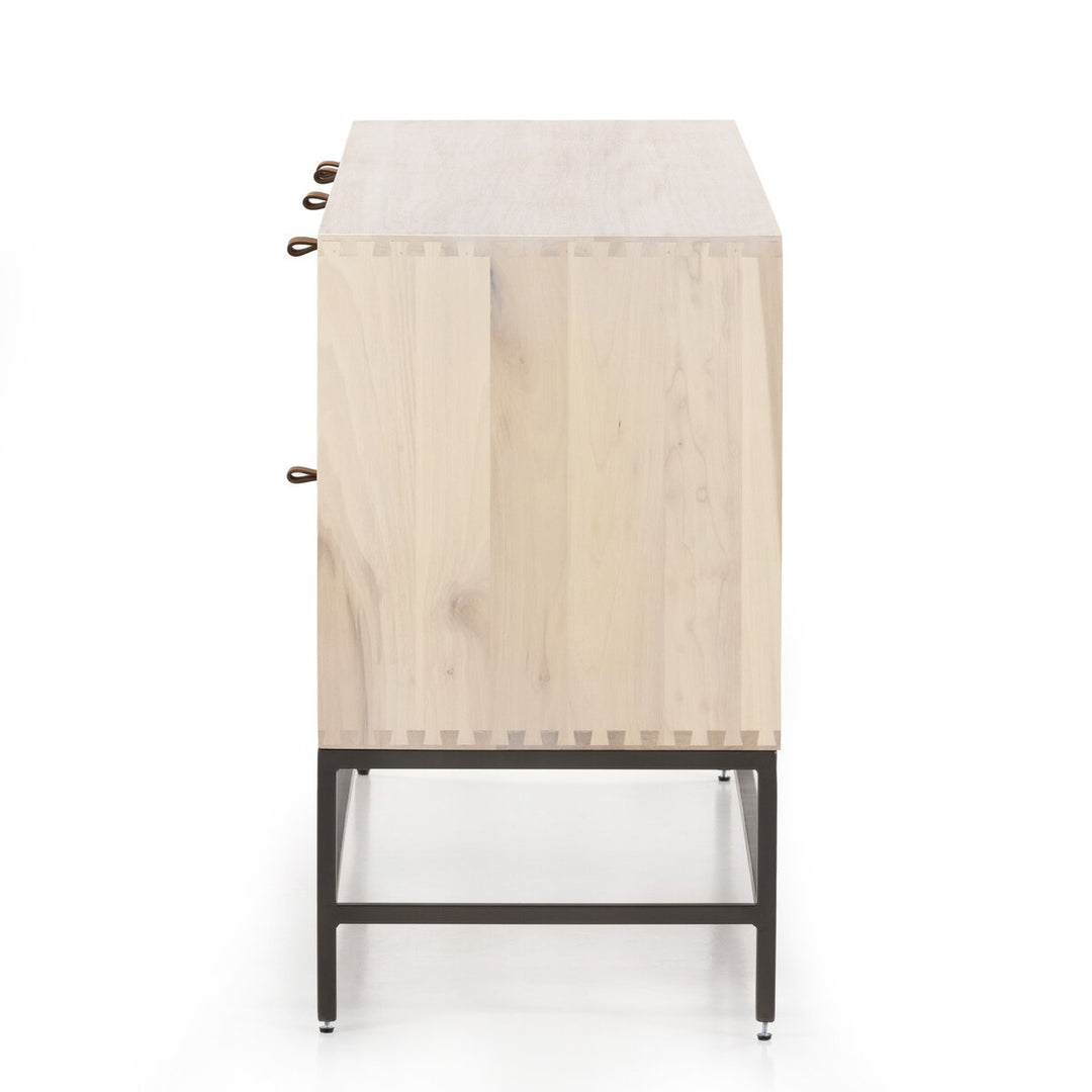 Trey Sideboard in Dove Poplar side studio view - Whats New Furniture Portland OR