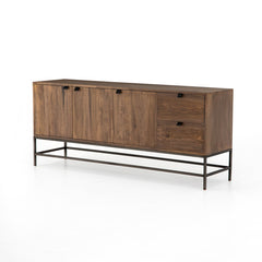 Trey Sideboard in Auburn Poplar three-quarter studio view - Whats New Furniture Portland OR