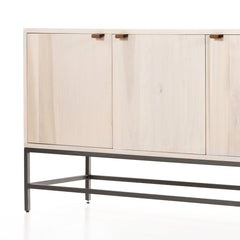 Trey Sideboard in Dove Poplar detail view - Whats New Furniture Portland OR