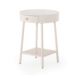 Van Nightstand Matte Alabaster