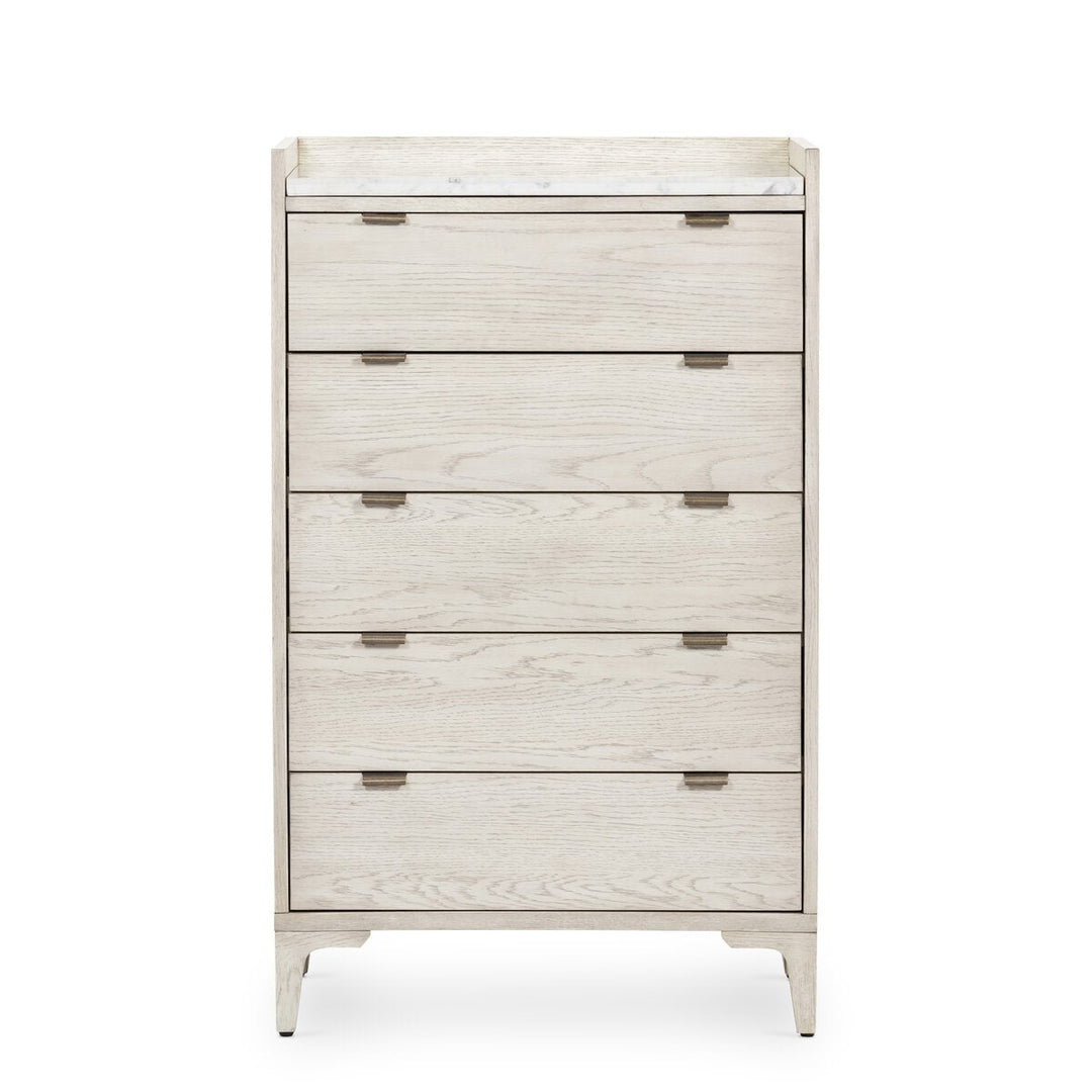 Viggo Tall Dresser Vintage White Oak - Dresser by Four Hands - What's New Furniture Portland