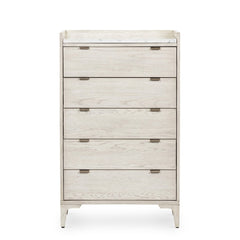 Viggo Tall Dresser Vintage White Oak - Dresser by Four Hands - What&