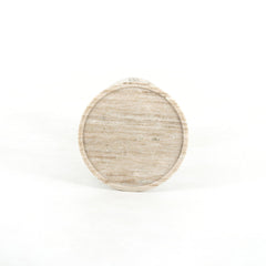 Viola Accent Table in Antique White Marble detail view - Whats New Furniture Portland OR