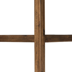 Waylon Double Bookshelf Harvest Brown acacia grain detail view - Whats New Furniture Portland OR