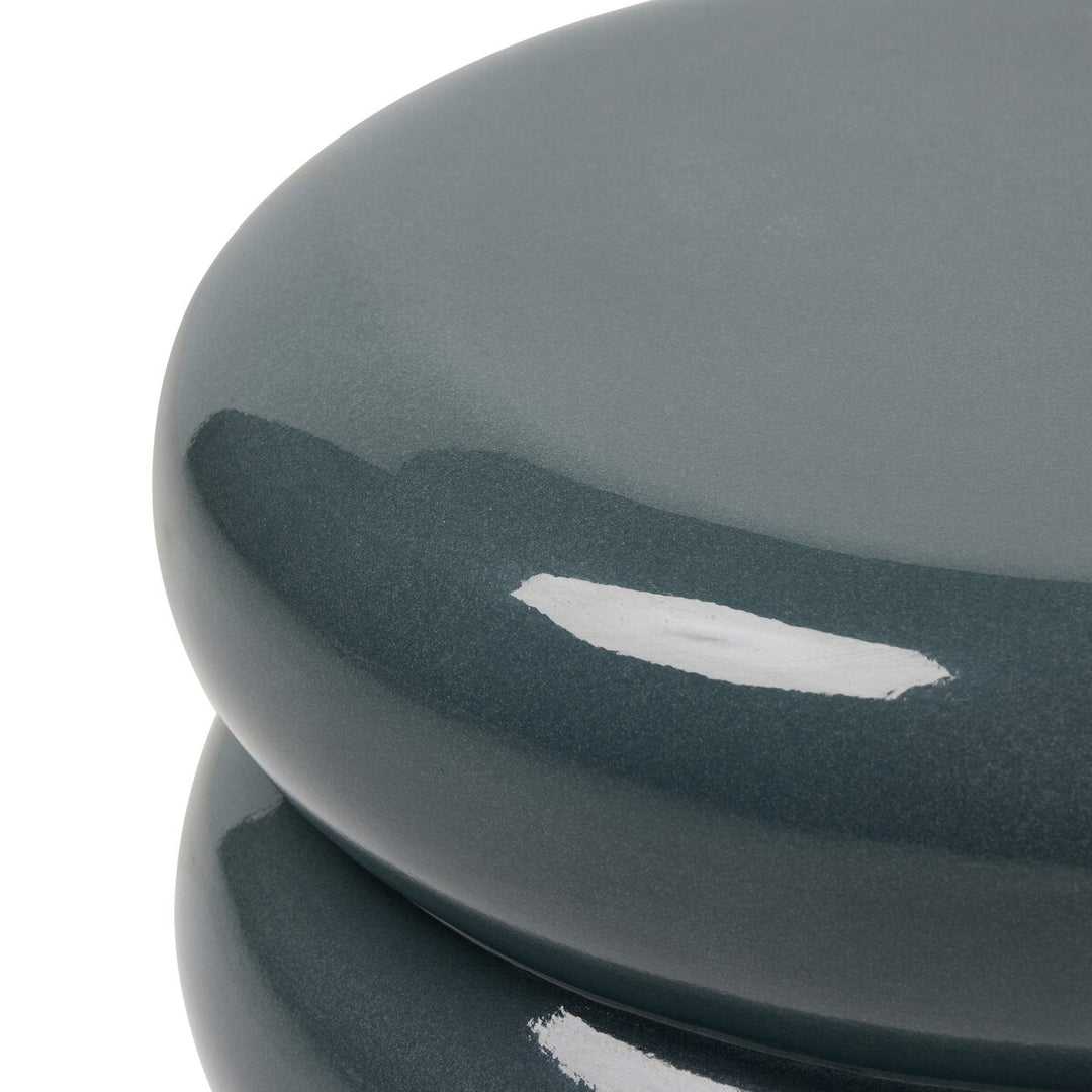 West End Table in Smooth Slate Concrete detail view - Whats New Furniture Portland OR