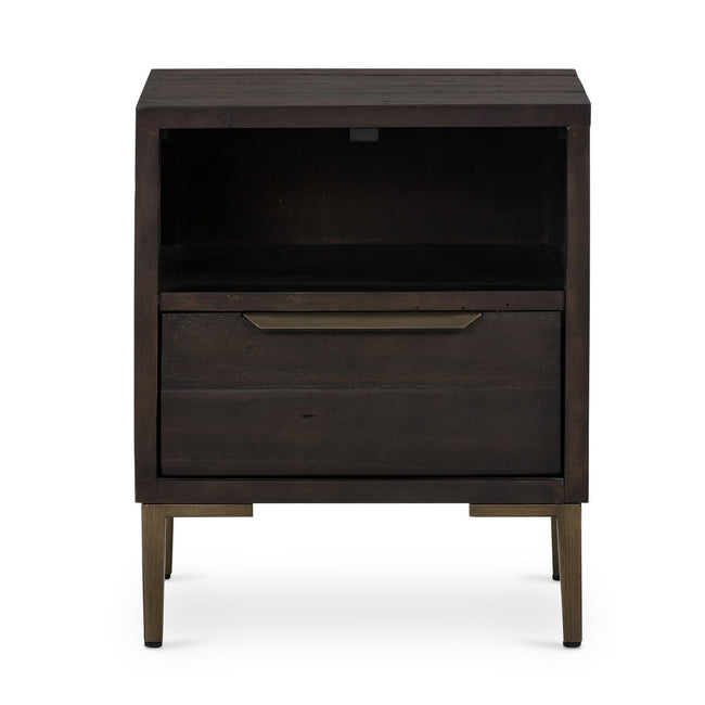 Wyeth Nightstand Dark Carbon - Nightstand by Four Hands - What's New Furniture Portland