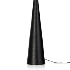 Ziggy Floor Lamp in Hammered Black Aluminum second detail view - Whats New Furniture Portland OR