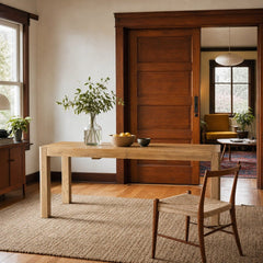 Zuma Extension Dining Table styled in Portland St. Johns bungalow dining room - Whats New Furniture