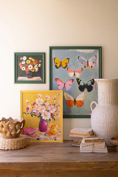 Framed Butterfly Painting — view 2
