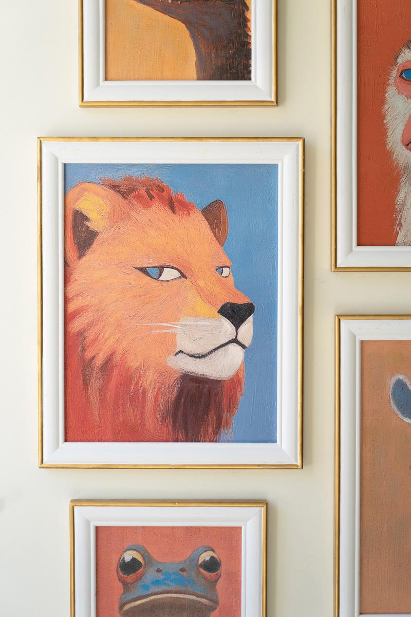 Framed Lion Print — view 4