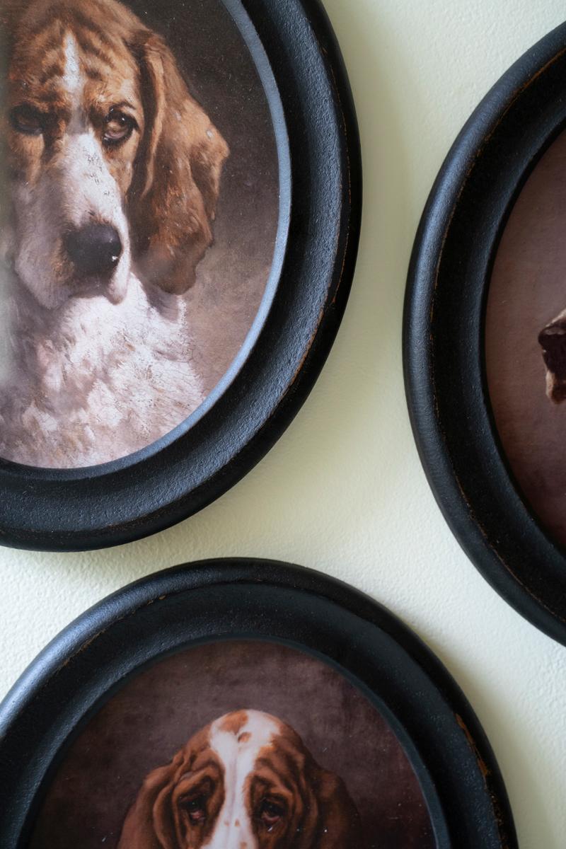 Framed Oval Dog Print — view 2