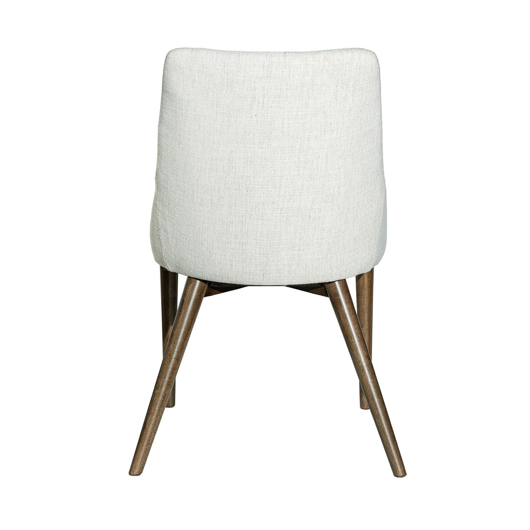 Fritz Side Chair in Ivory variant back view - dining side chair by LH Imports - Whats New Furniture Portland OR