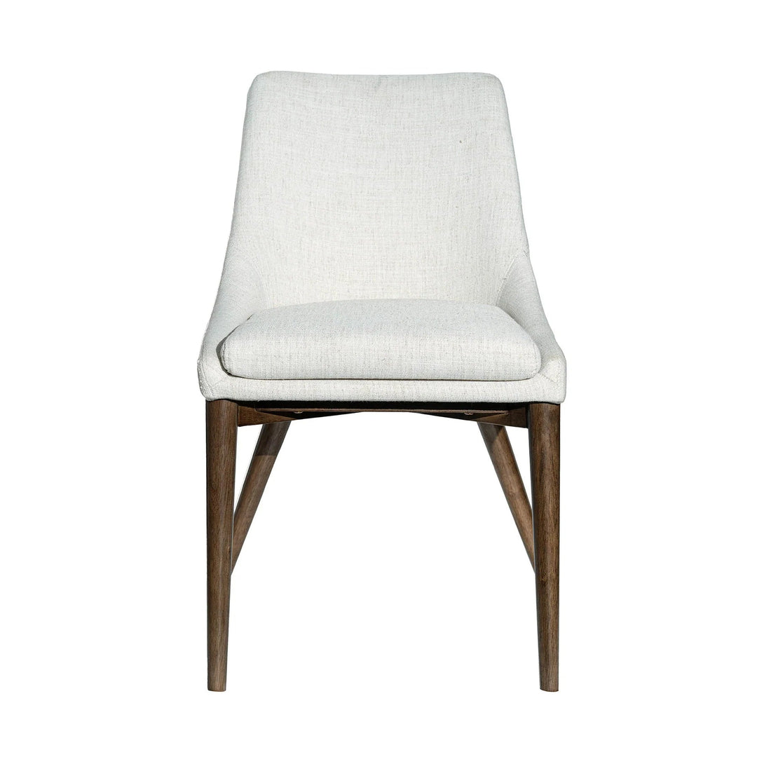 Fritz Side Chair in Ivory variant front view - dining side chair by LH Imports - Whats New Furniture Portland OR