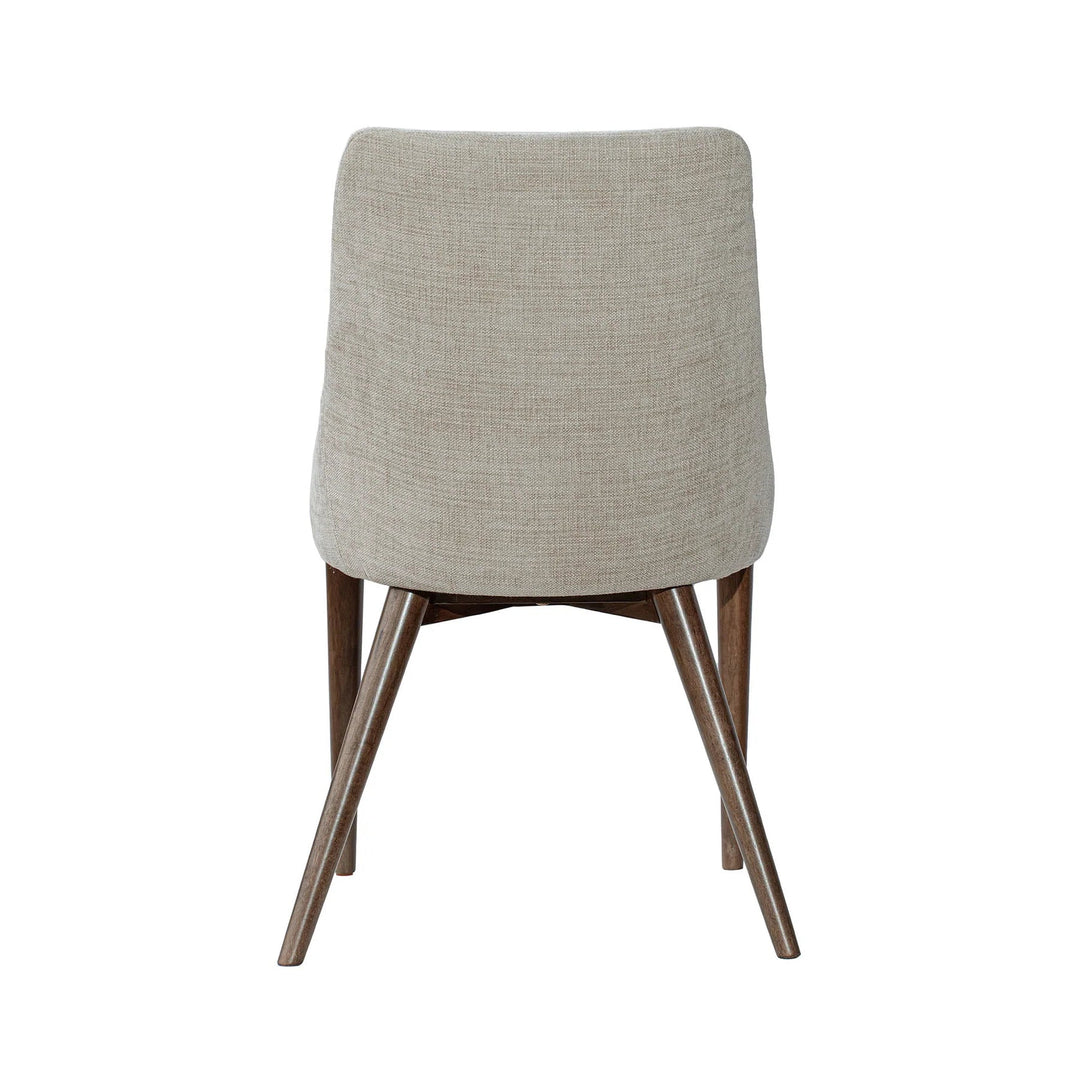 Fritz Side Chair in Taupe fabric colorway back view - dining side chair by LH Imports - Whats New Furniture Portland OR