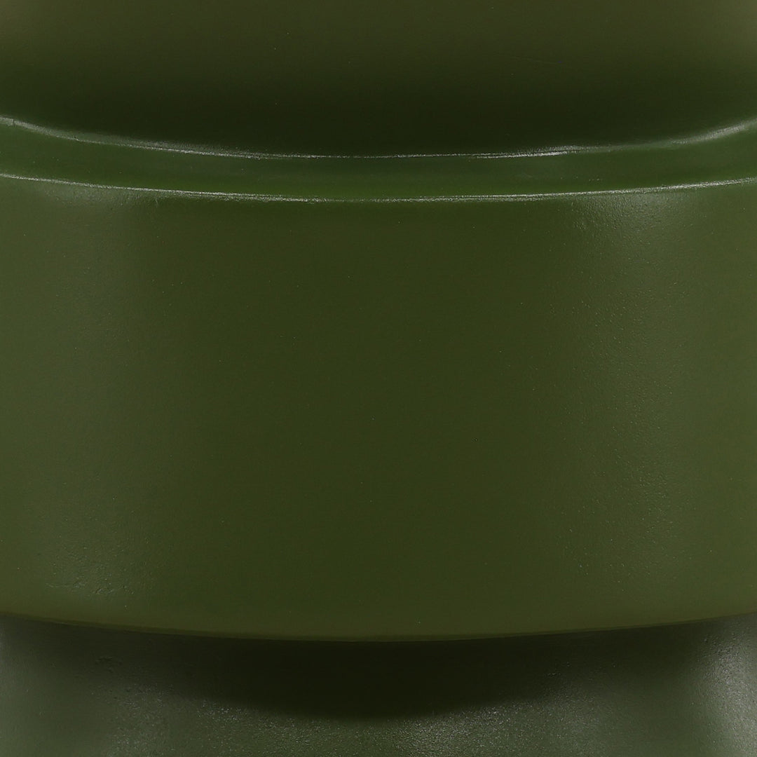 Frosten Outdoor Side Table - Green Concrete matte finish detail 1 - Outdoor Side Table by Dovetail - Whats New Furniture Portland OR