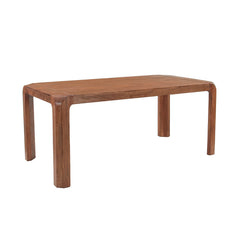 Genesis Dining Table in Mango Brown alternate angle - solid mango wood dining table by LH Imports - Whats New Furniture Portland OR