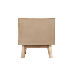 Gia 2 Drawer Nightstand in Light Driftwood back view - two drawer nightstand by LH Imports - Whats New Furniture Portland OR
