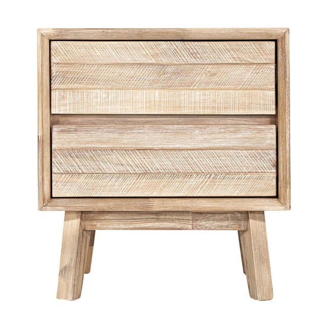 Gia 2 Drawer Nightstand in Light Driftwood - two drawer nightstand by LH Imports - Whats New Furniture Portland OR
