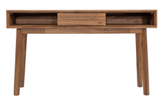 Gia Console Table in Warm Pecan variant open front view - acacia console table by LH Imports - Whats New Furniture Portland OR