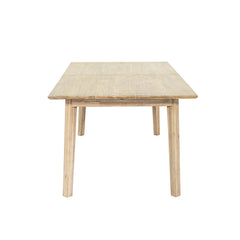 Gia Extension Dining Table in Light Driftwood 71-102 inch side view - acacia extension dining table by LH Imports - Whats New Furniture Portland OR