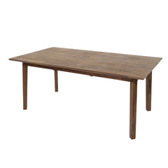 Gia Extension Dining Table in Warm Pecan alternate angle - butterfly-leaf extension dining table by LH Imports - Whats New Furniture Portland OR