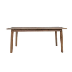 Gia Extension Dining Table in Warm Pecan side angle - butterfly-leaf extension dining table by LH Imports - Whats New Furniture Portland OR