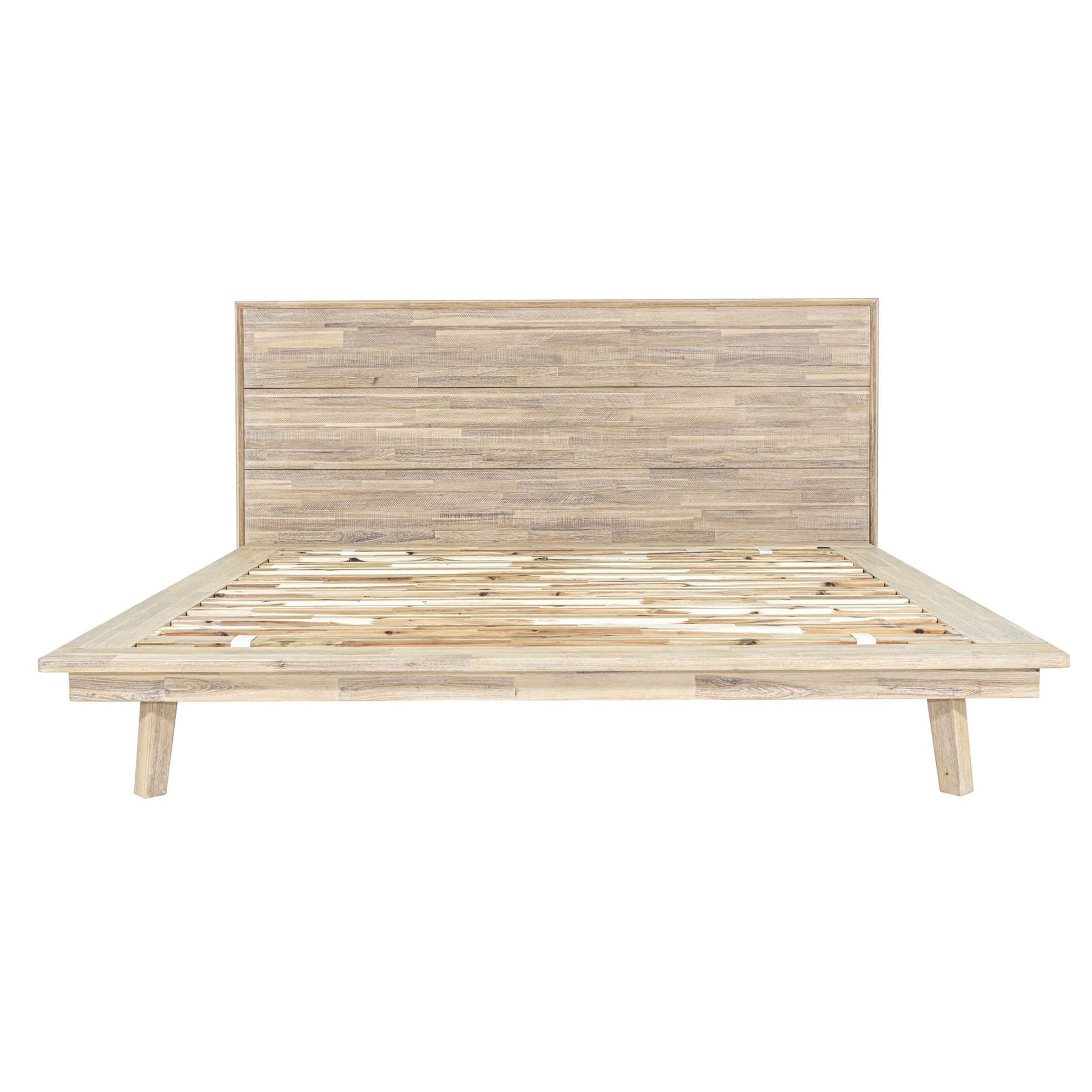 Gia King Bed Frame in Light Driftwood - king platform bed frame by LH Imports - Whats New Furniture Portland OR