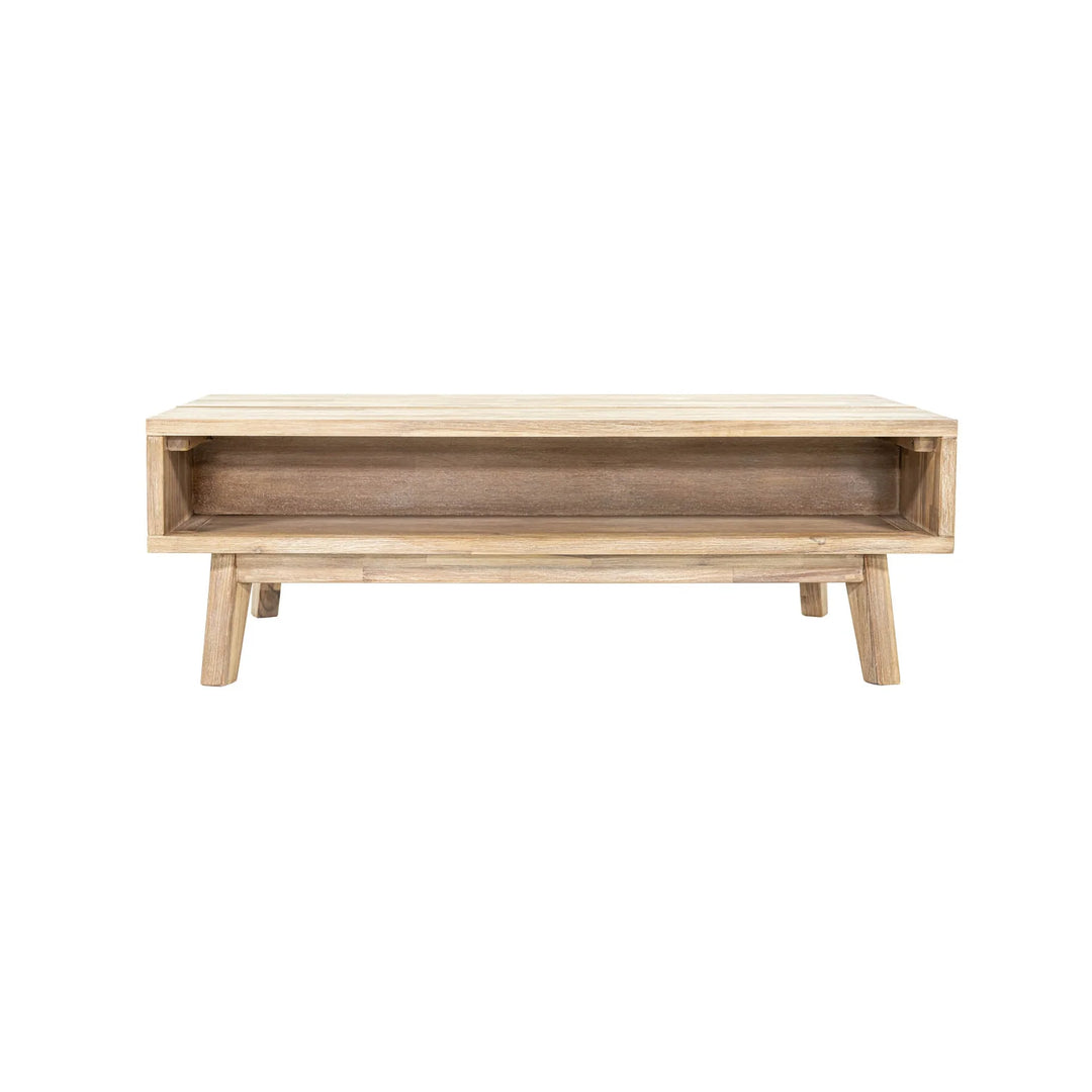 Gia Coffee Table w/ Lift Top in Light Driftwood front view - lift-top coffee table by LH Imports - Whats New Furniture Portland OR