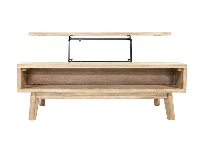 Gia Coffee Table w/ Lift Top in Light Driftwood - lift-top coffee table by LH Imports - Whats New Furniture Portland OR