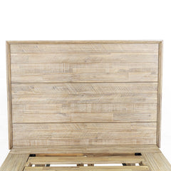 Gia Single Bed Frame in Light Driftwood alternate angle - single platform bed frame by LH Imports - Whats New Furniture Portland OR