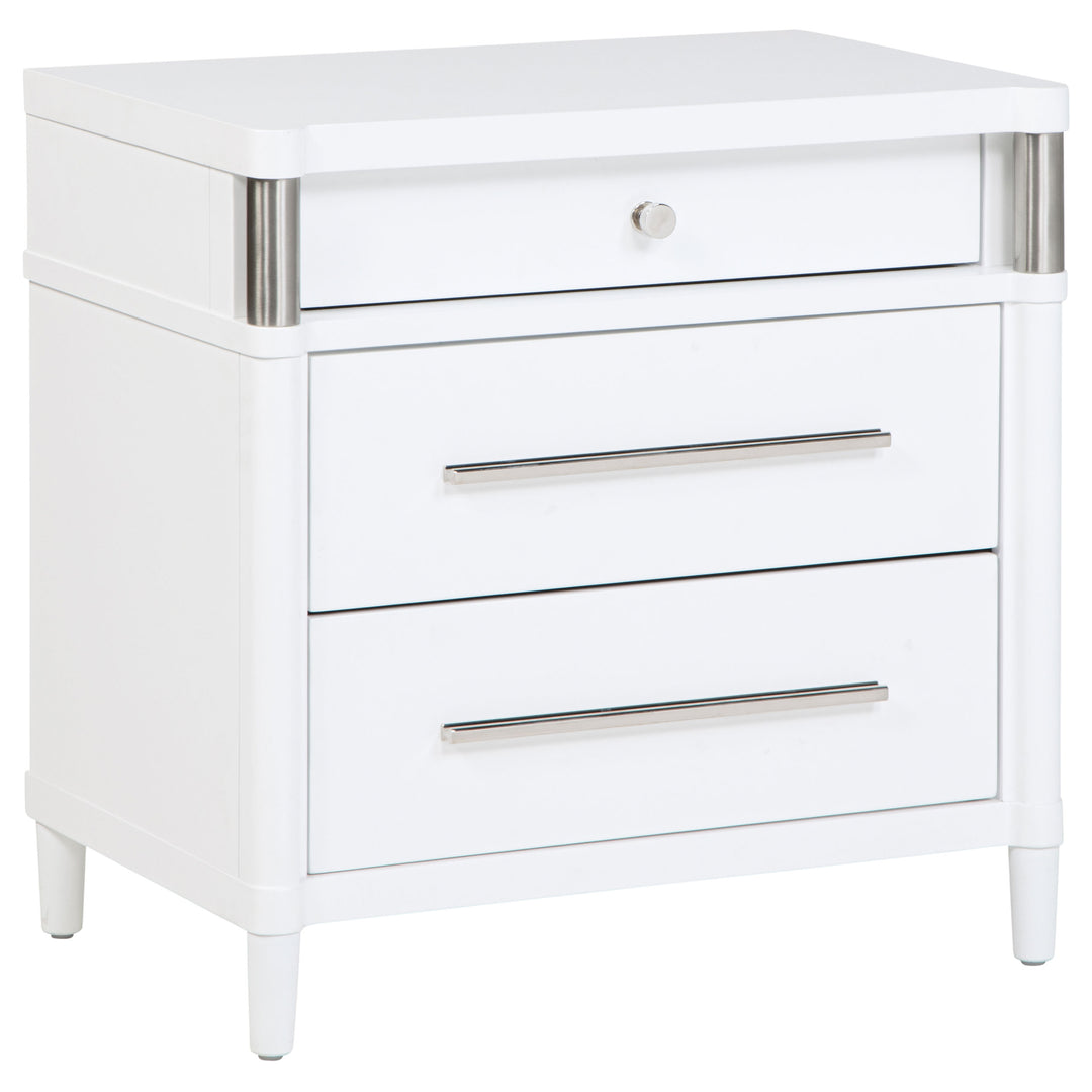 Gracemont 3-drawer Bedroom Nightstand Bedside Table White - What&