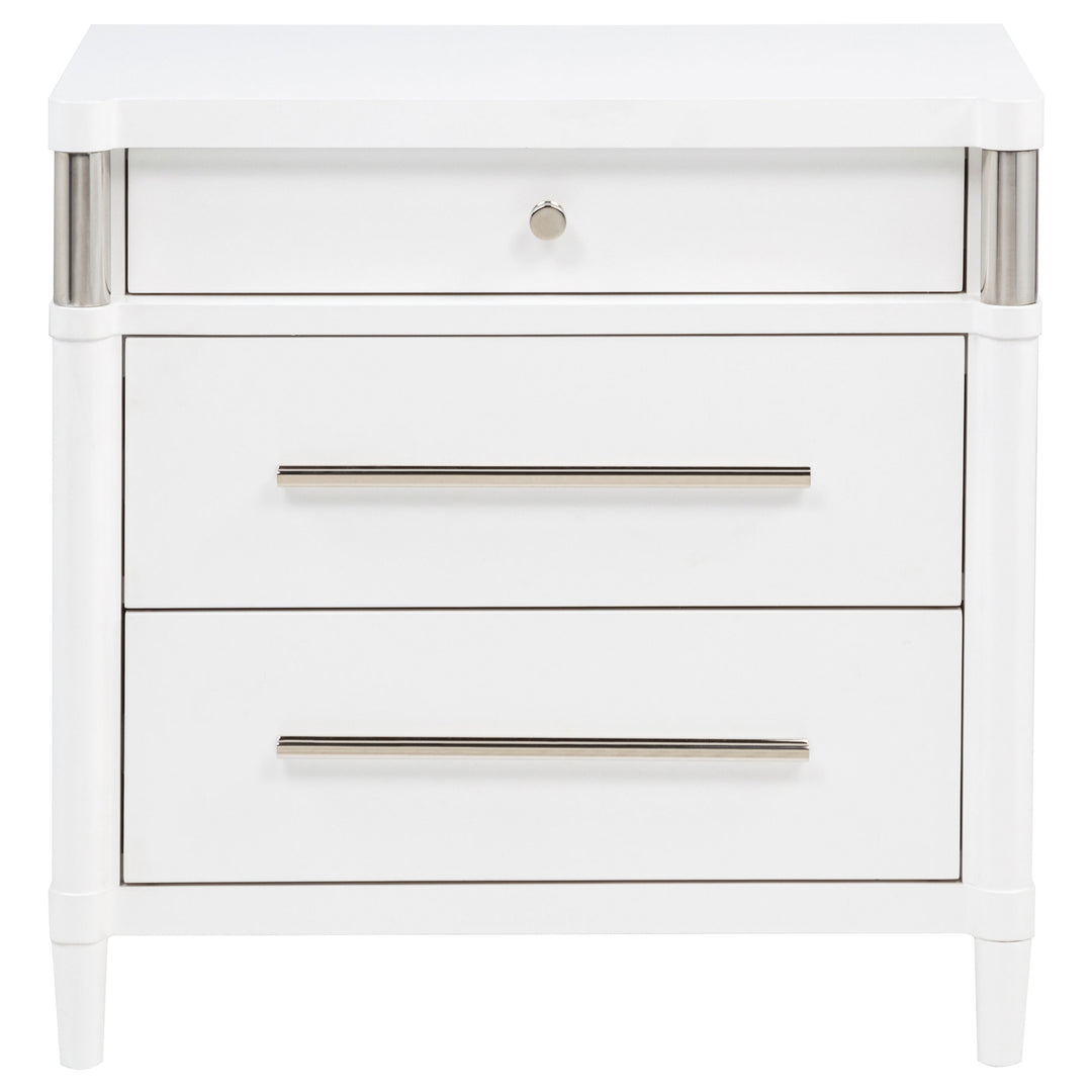 Gracemont 3-drawer Bedroom Nightstand Bedside Table White - What&