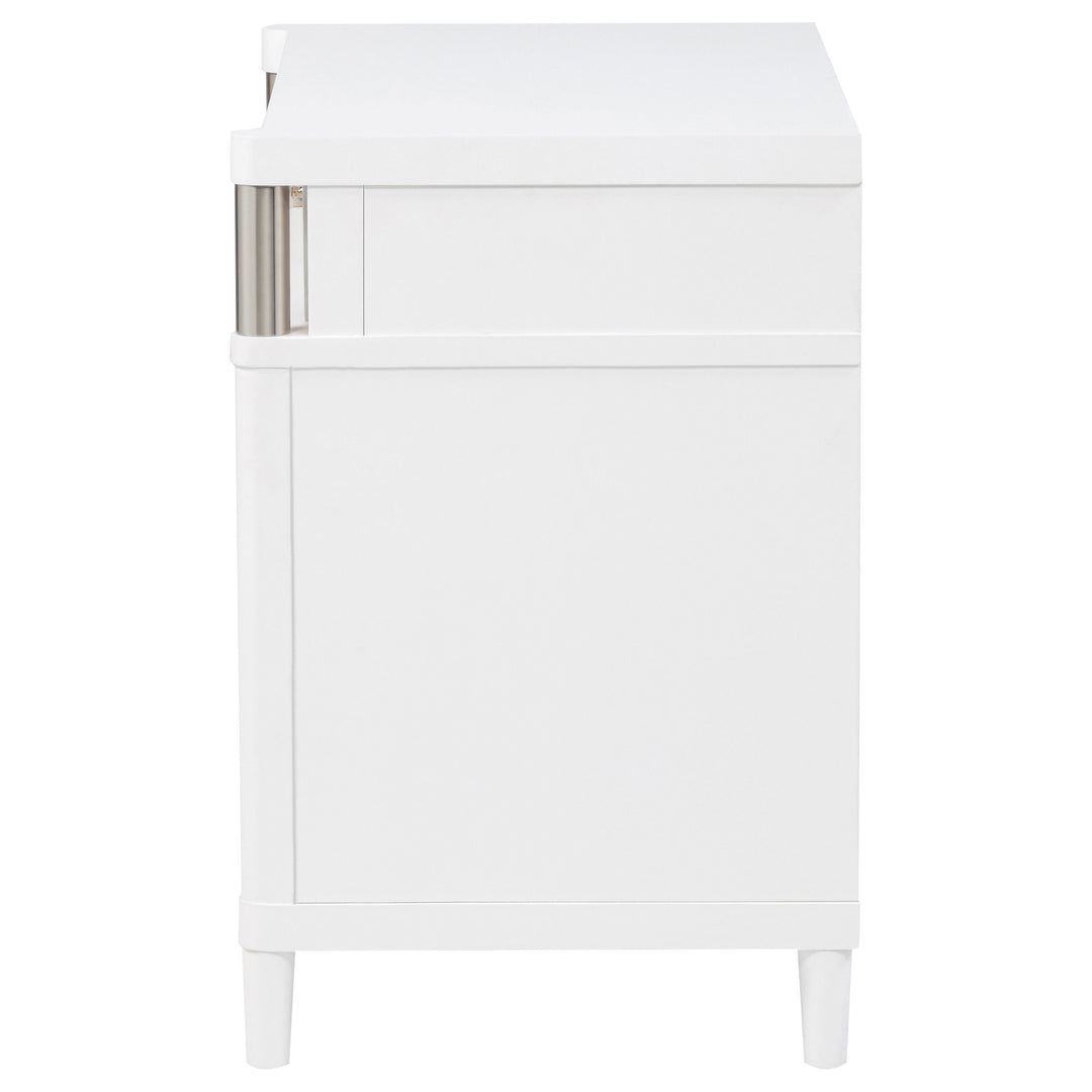 Gracemont 3-drawer Bedroom Nightstand Bedside Table White - What&
