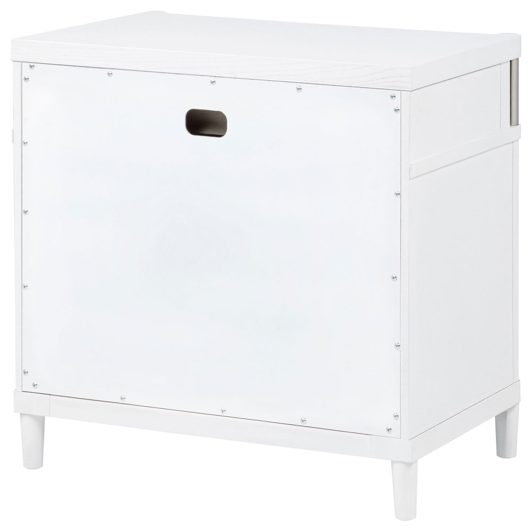 Gracemont 3-drawer Bedroom Nightstand Bedside Table White - What&