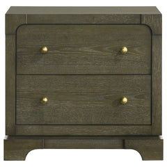 Gran Park 2-drawer Nightstand Bedside Table Dark Cocoa - What&