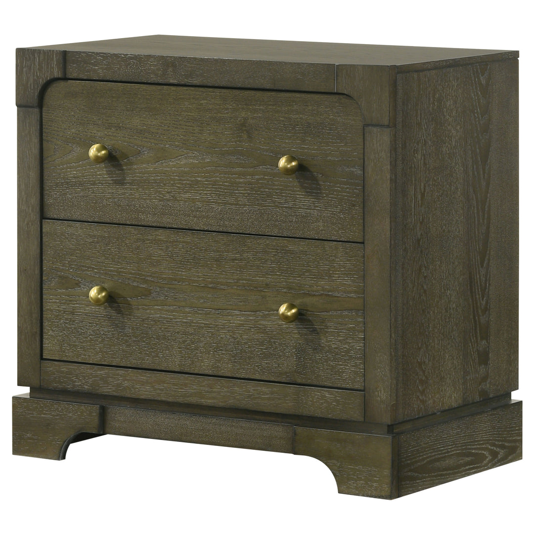 Gran Park 2-drawer Nightstand Bedside Table Dark Cocoa - What&