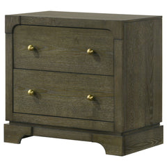 Gran Park 2-drawer Nightstand Bedside Table Dark Cocoa - What&