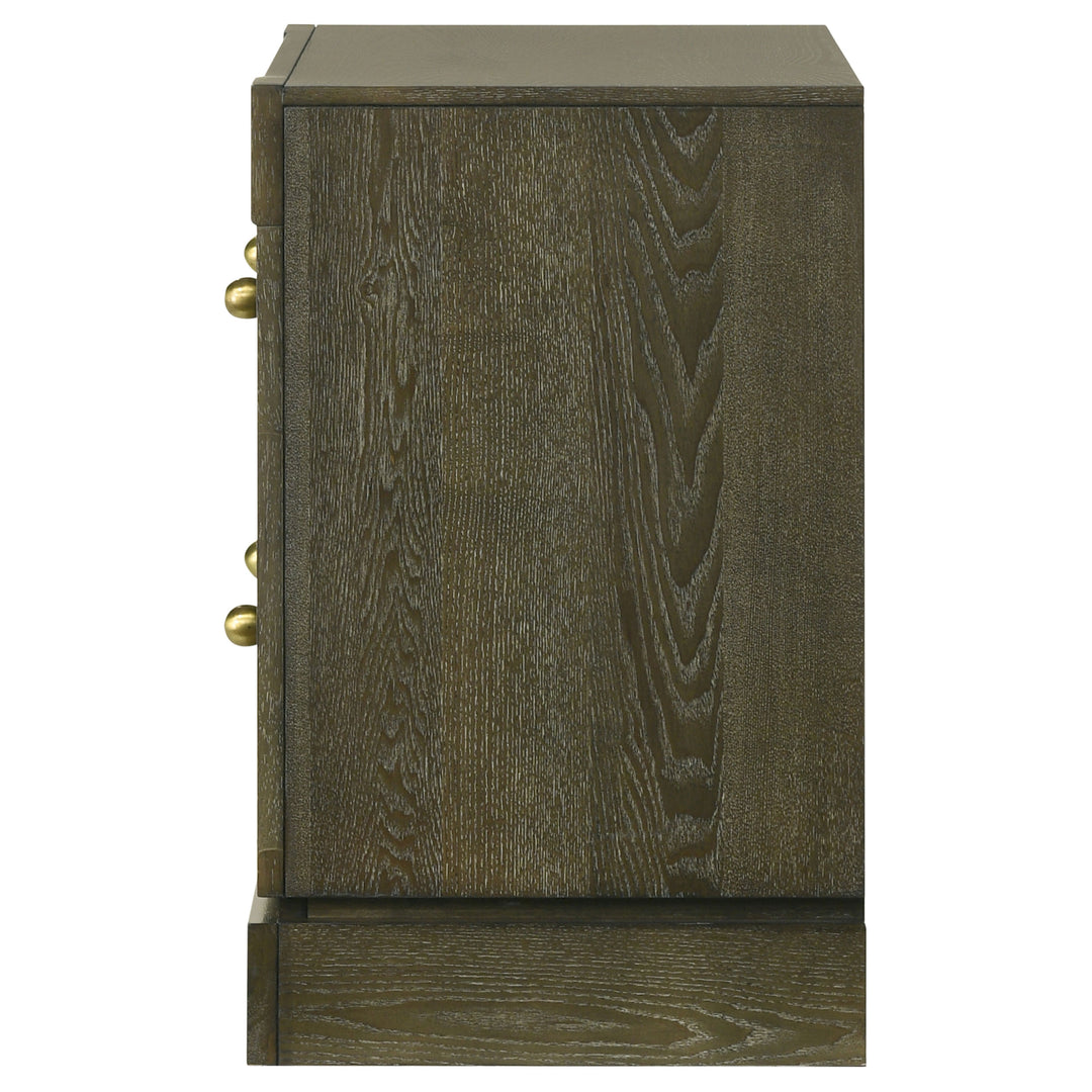 Gran Park 2-drawer Nightstand Bedside Table Dark Cocoa - What&