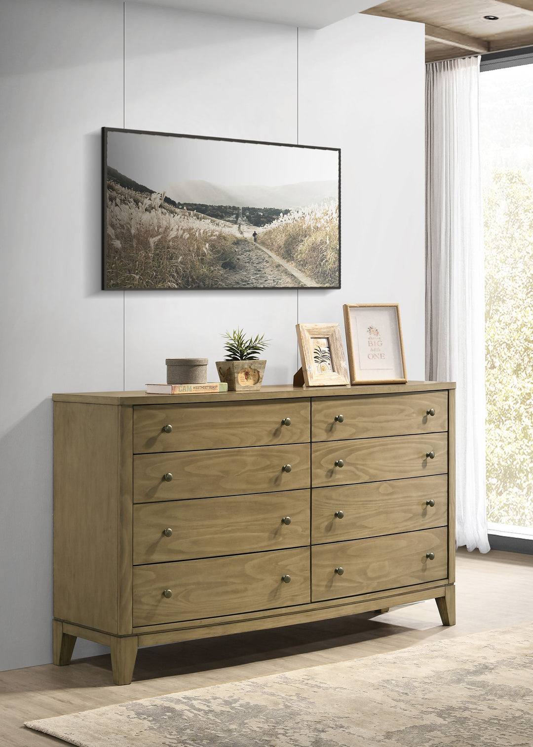 Granada 8-drawer Dresser Cabinet Natural Pine - What&