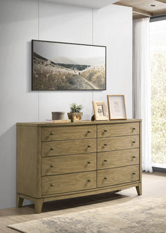 Granada 8-drawer Dresser Cabinet Natural Pine - What&
