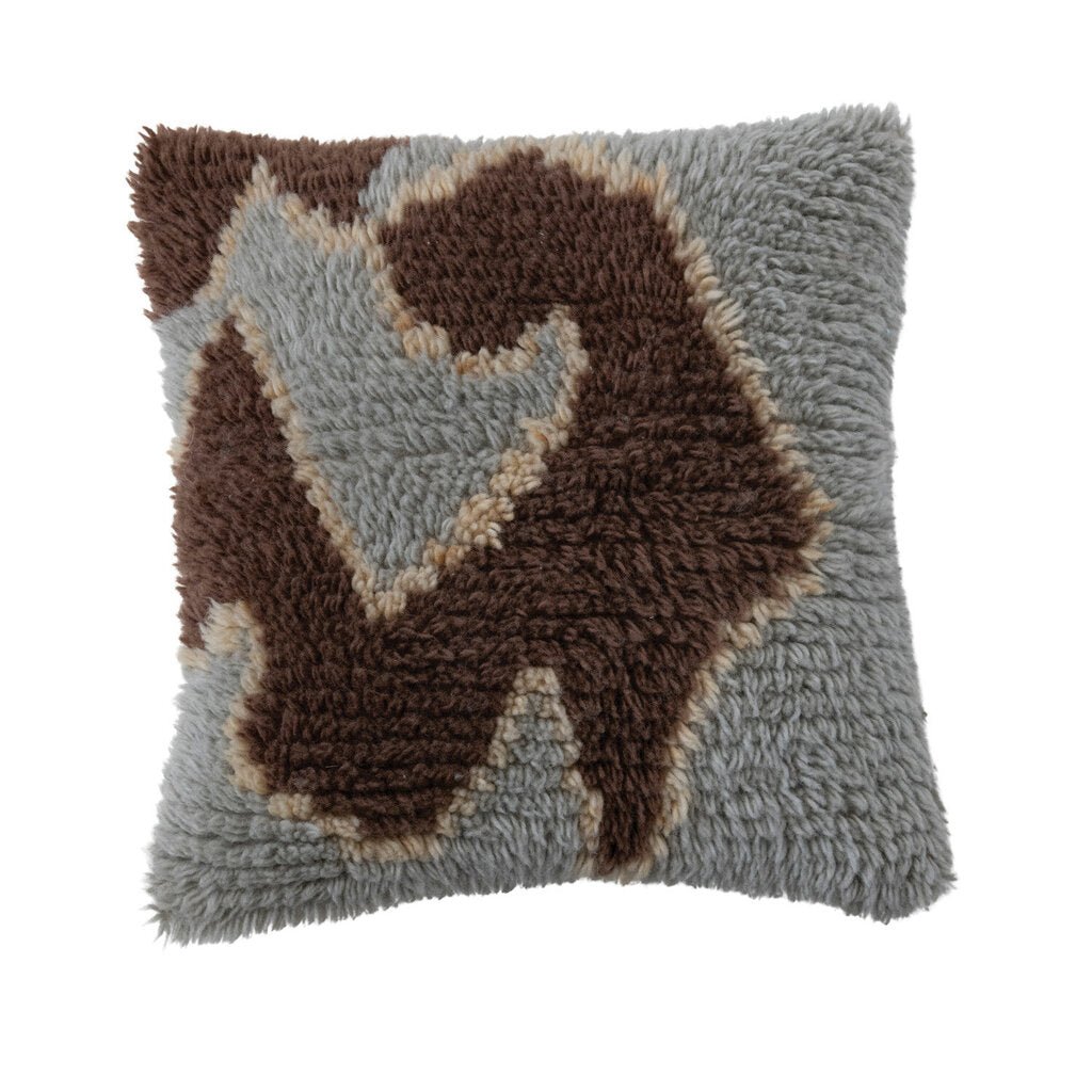 New Zealand Wool Pillow w/Design - Whats New Furniture - Portland, Oregon