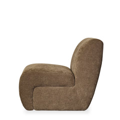 Grove Armchair in Mustard Olive back view - mid-century lounge armchair private label - Whats New Furniture Portland OR