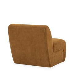 Grove Armchair in Mustard Olive fabric closeup - mid-century lounge armchair private label - Whats New Furniture Portland OR