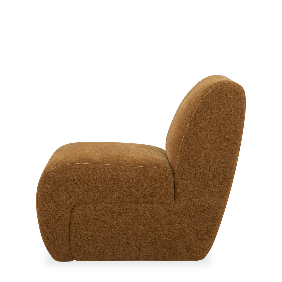 Grove Armchair in Mustard Olive configuration shot - mid-century lounge armchair private label - Whats New Furniture Portland OR