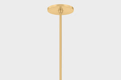 Natasha 6-Light Chandelier, Aged Brass by Mitzi - view 3
