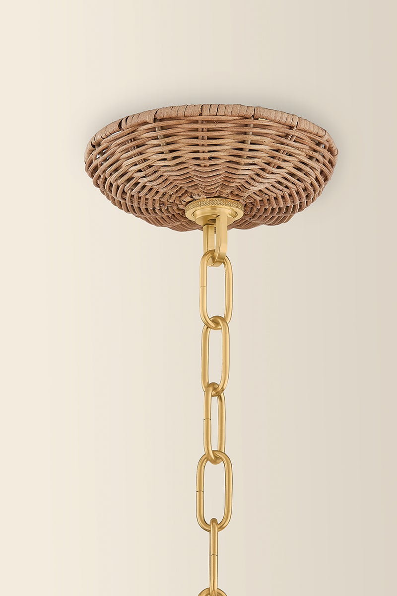 Kehlani 5-Light Chandelier, Aged Brass by Mitzi - view 2