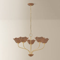 Kehlani 5-Light Chandelier, Aged Brass by Mitzi - view 4