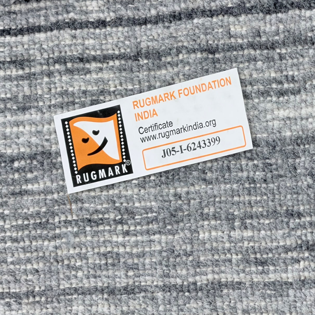 Handwoven Wool Rug (Rugmark Foundation India) detail view - What&