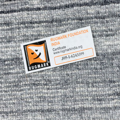 Handwoven Wool Rug (Rugmark Foundation India) detail view - What&